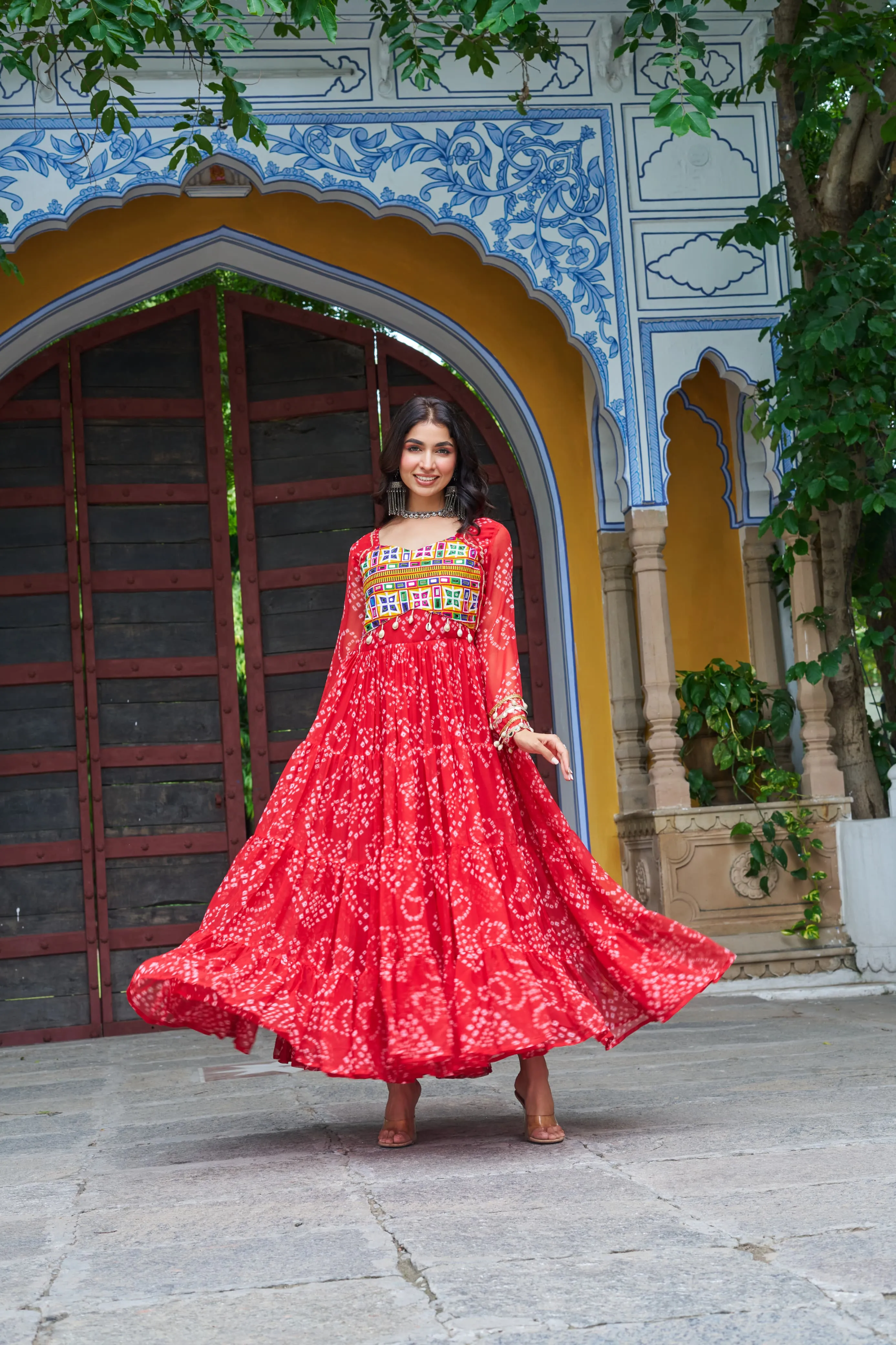 Bandhani Print Work Navratri outfits - Image 26 in Surat